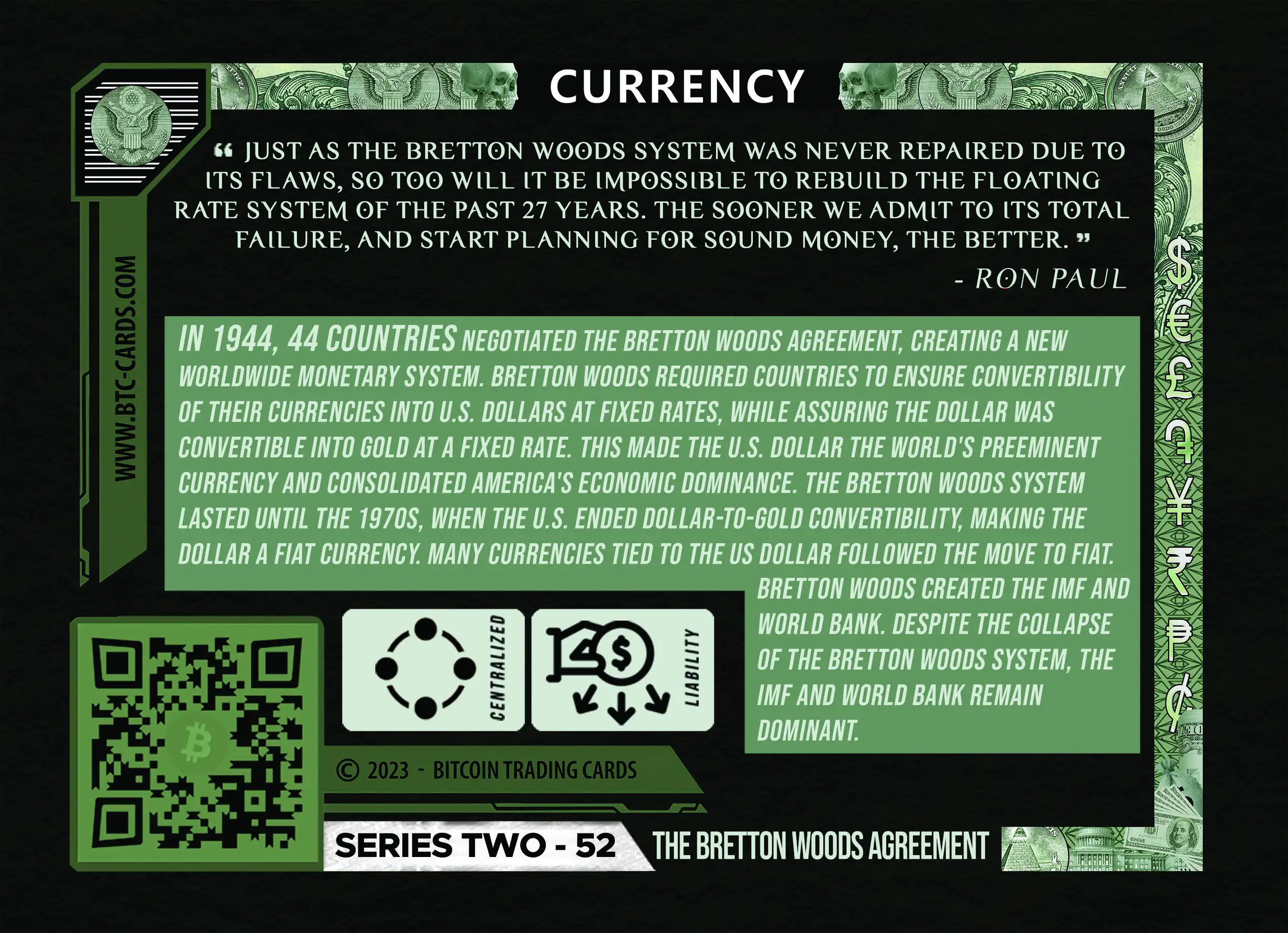 The Bretton Woods Agreement (Base) card back