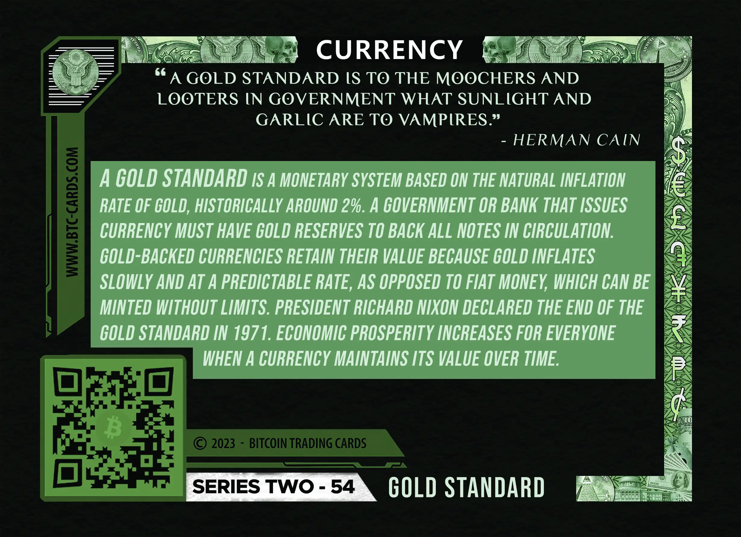 Gold Standard (Base) card back