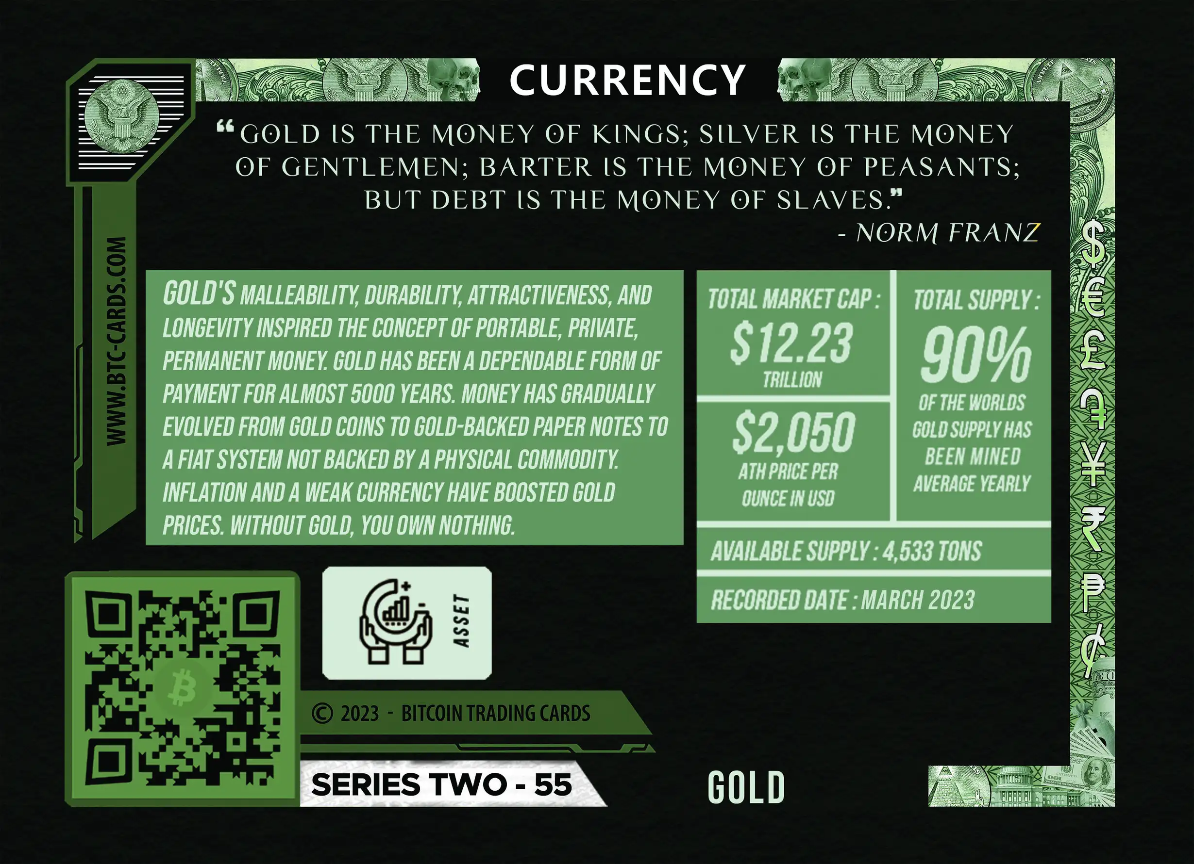 Gold (Base) card back
