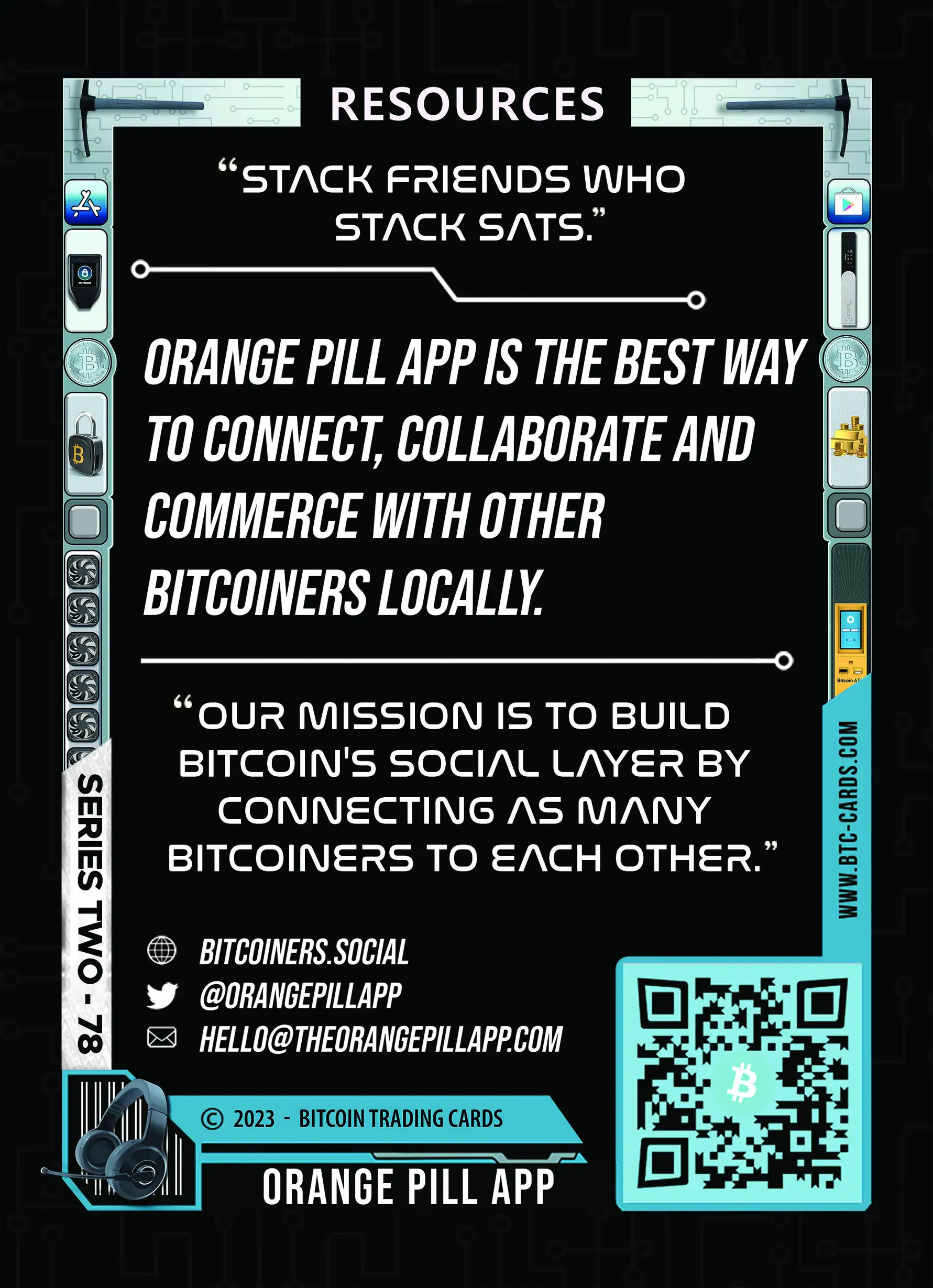 Orange Pill App (Base) card back