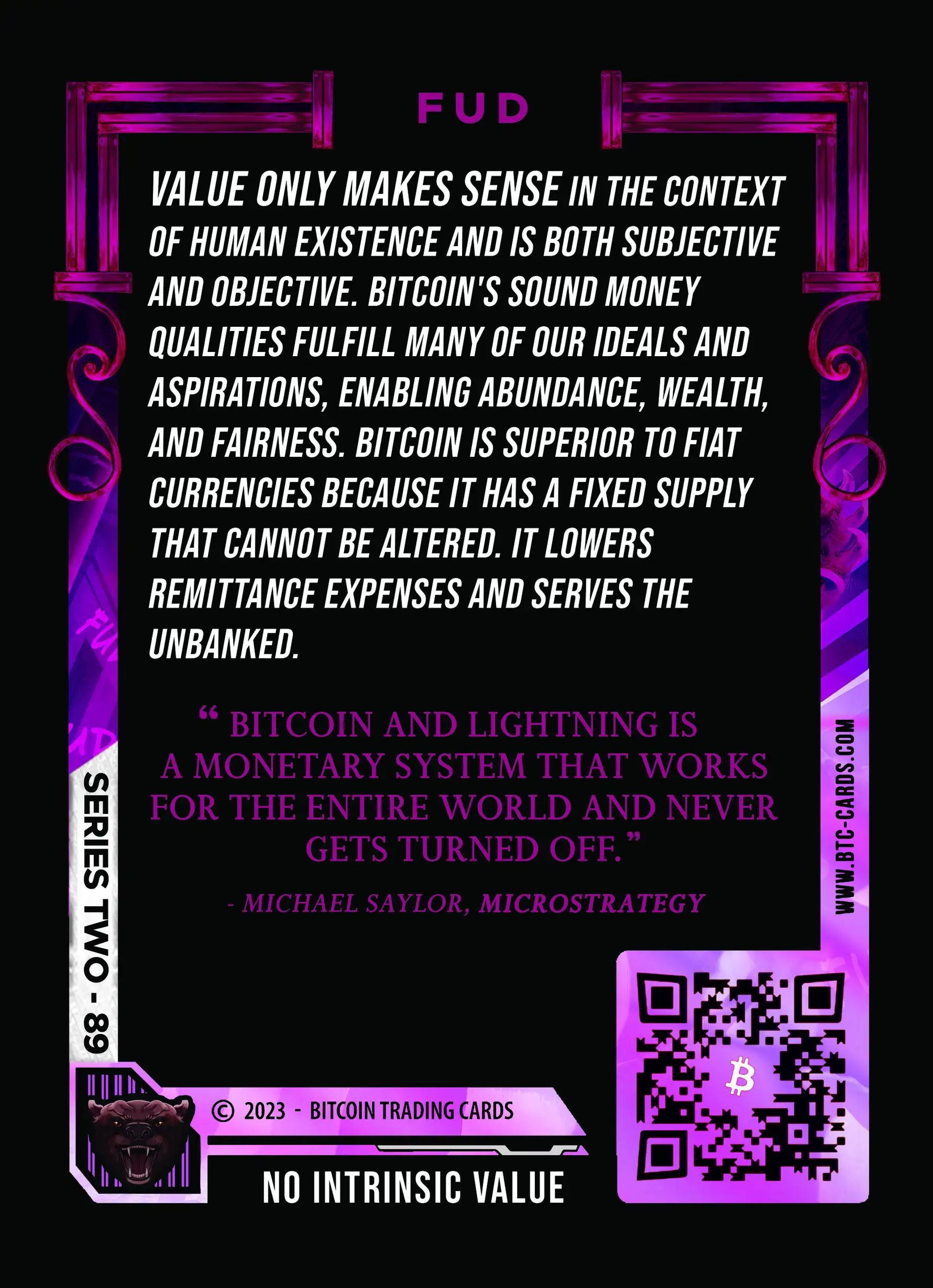 No Intrinsic Value (Base) card back
