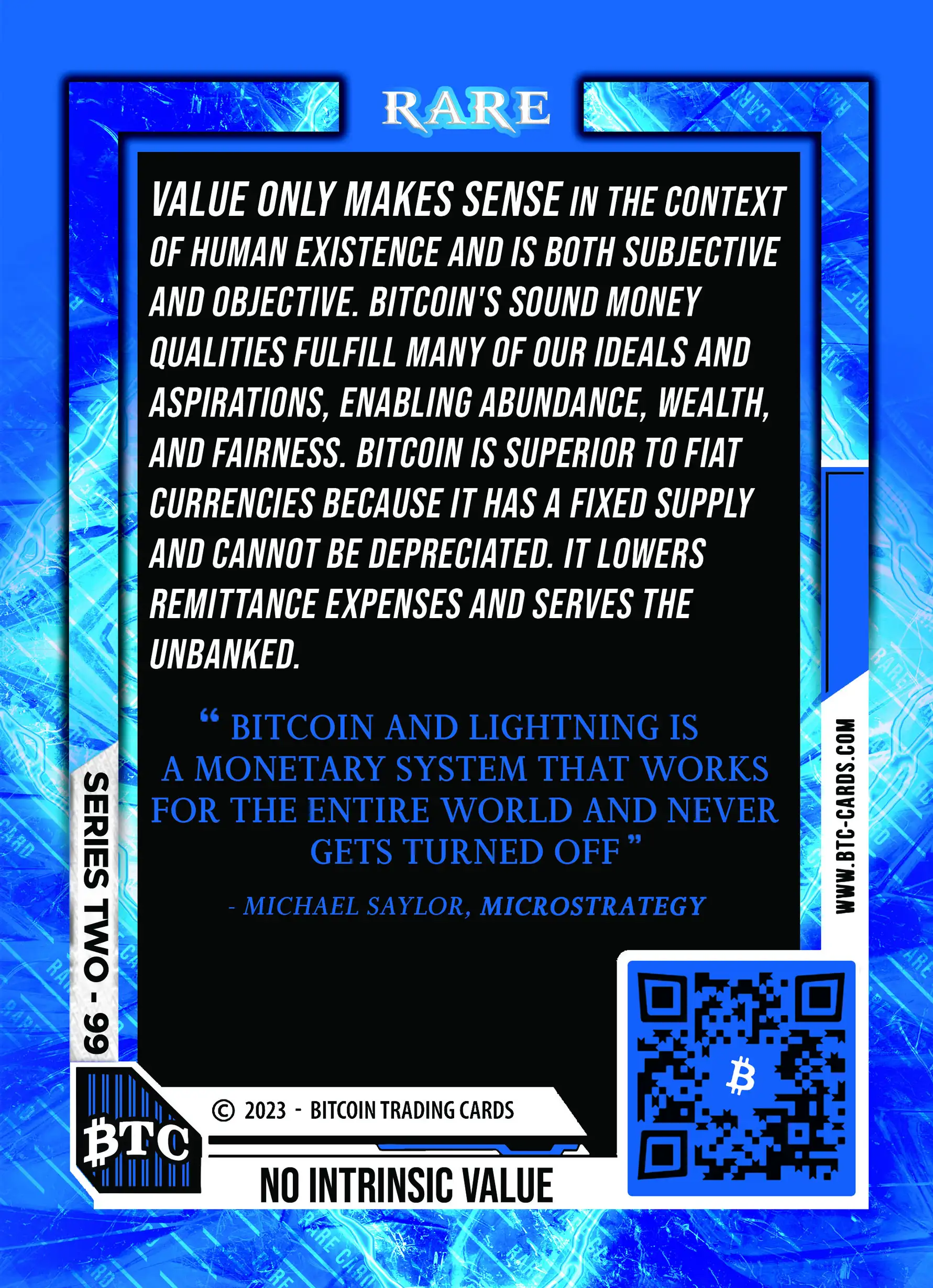 No Intrinsic Value (/1000) card back
