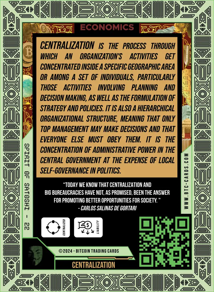 Centralization (Base) card back