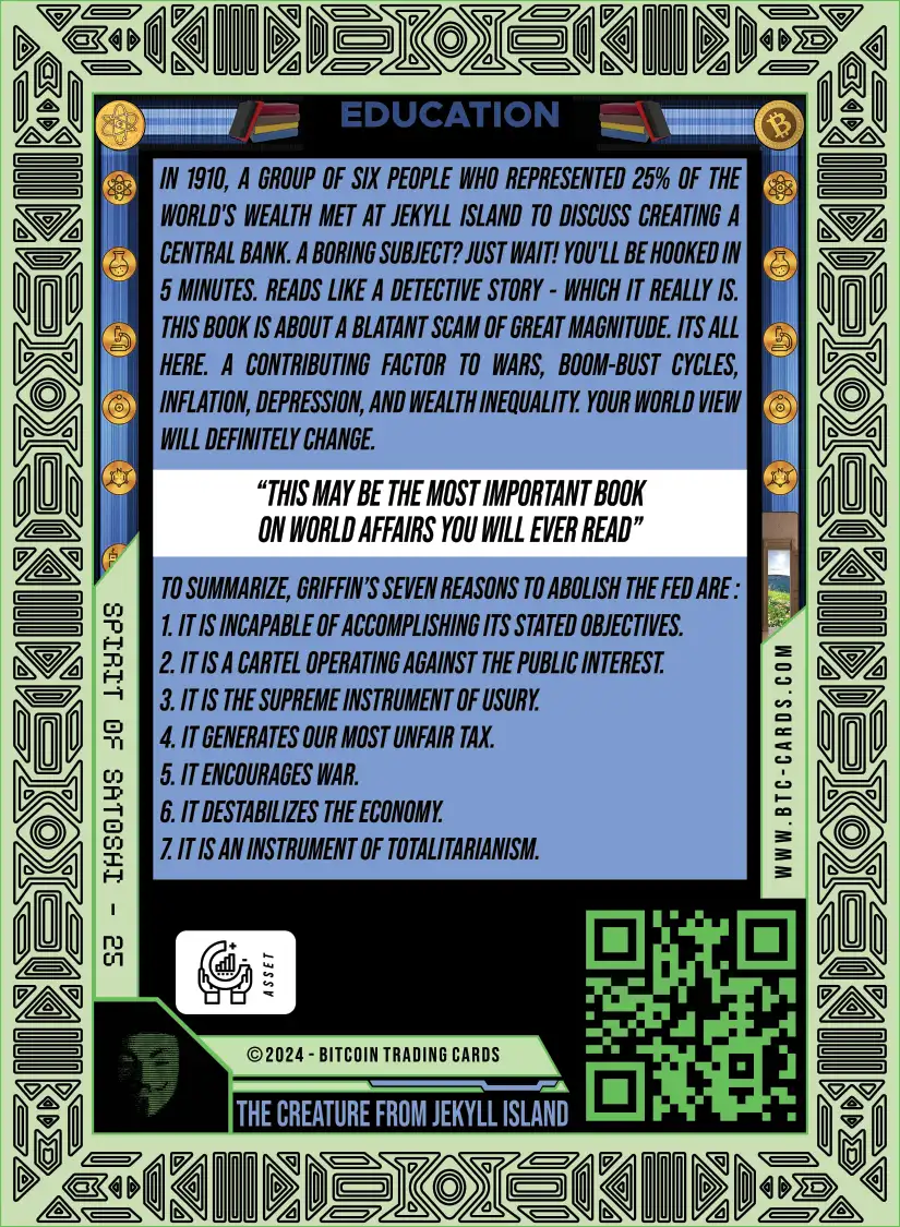 The Creature From Jekyll Island (Base) card back