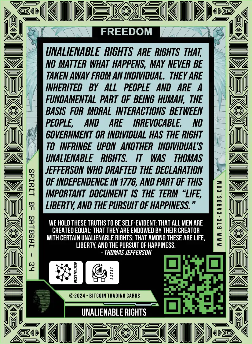 Unalienable Rights (Base) card back