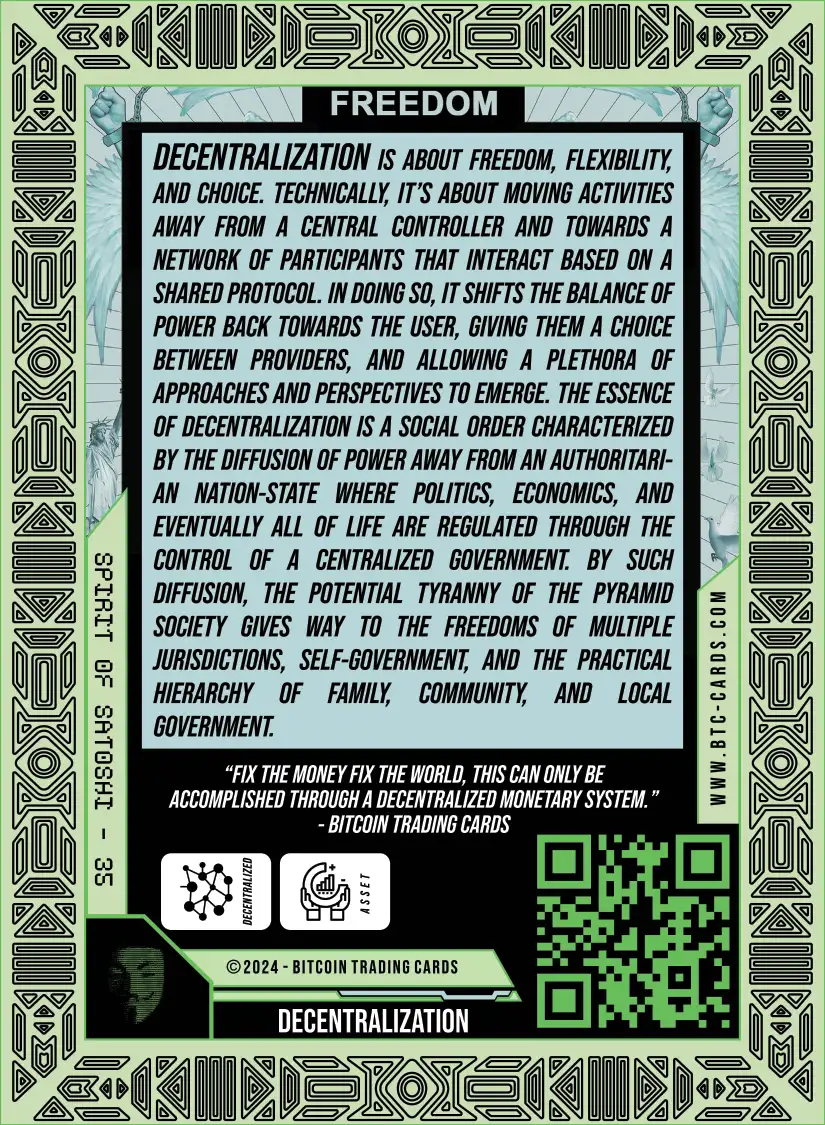 Decentralization (Base) card back