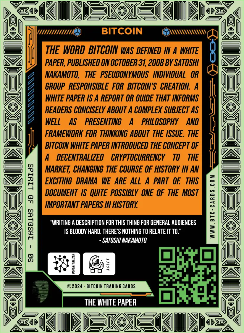 The White Paper (Base) card back