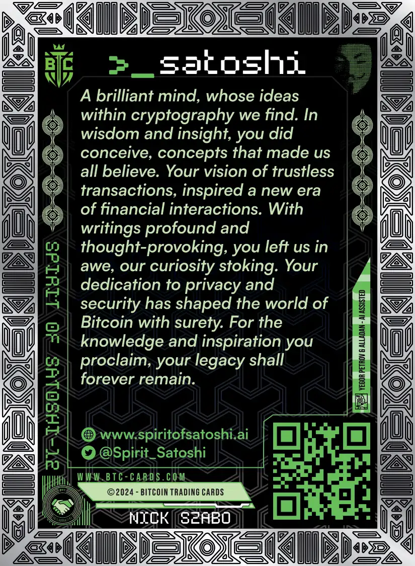 Nick Szabo (/121) card back