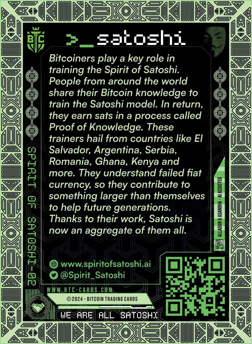 We are all Satoshi (Pleb) (/420) card back