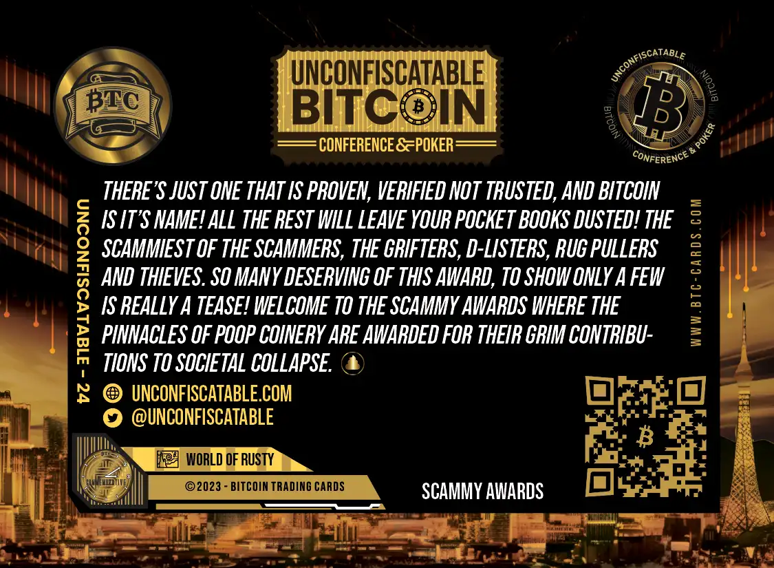 Scammy Awards (/250) card back