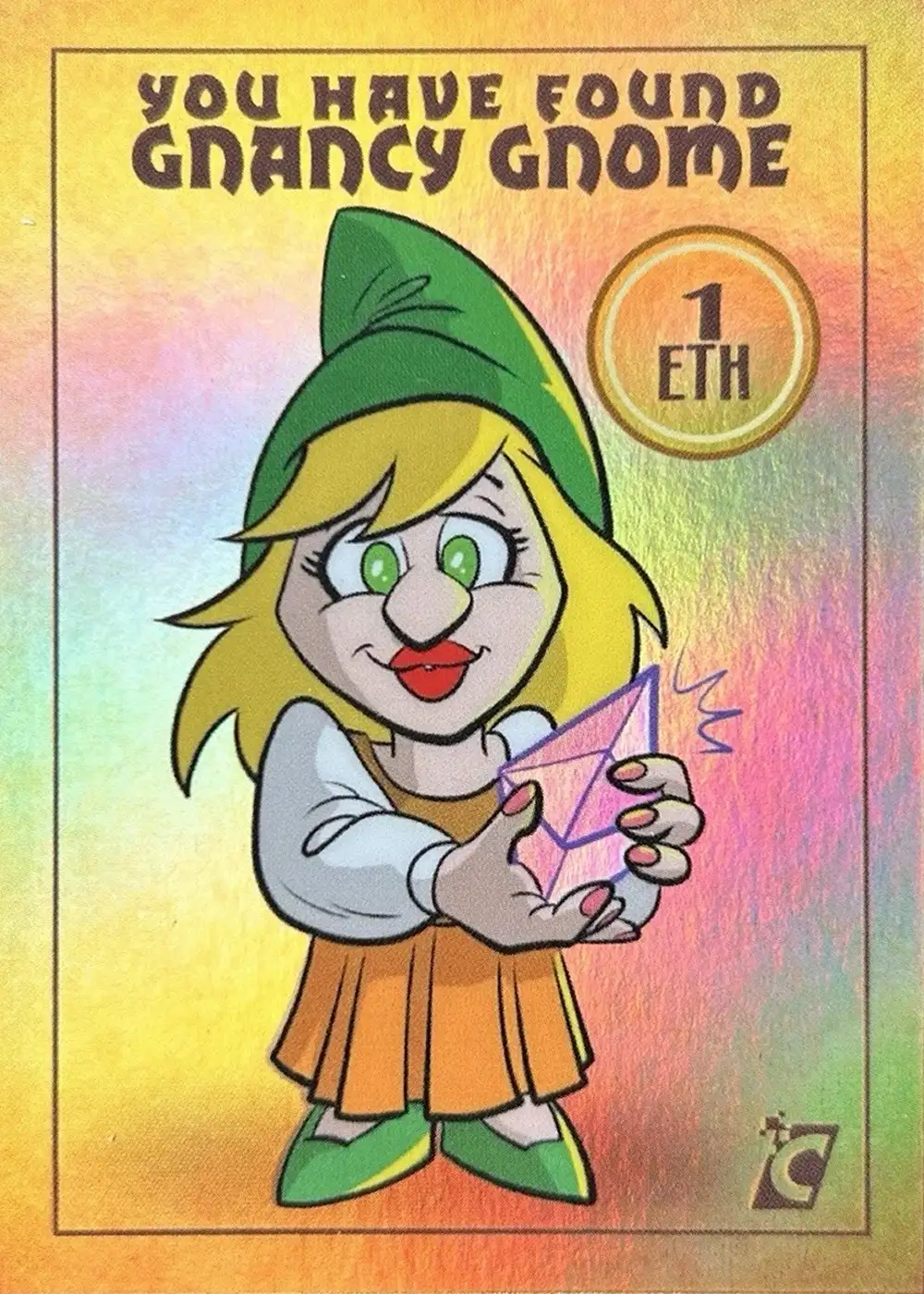 Gnancy Gnome card front