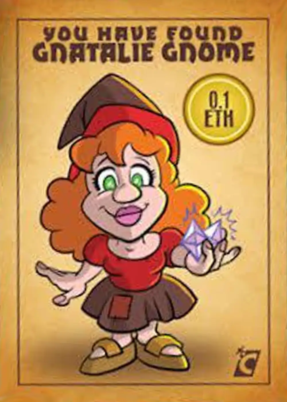 Gnatalie Gnome card front