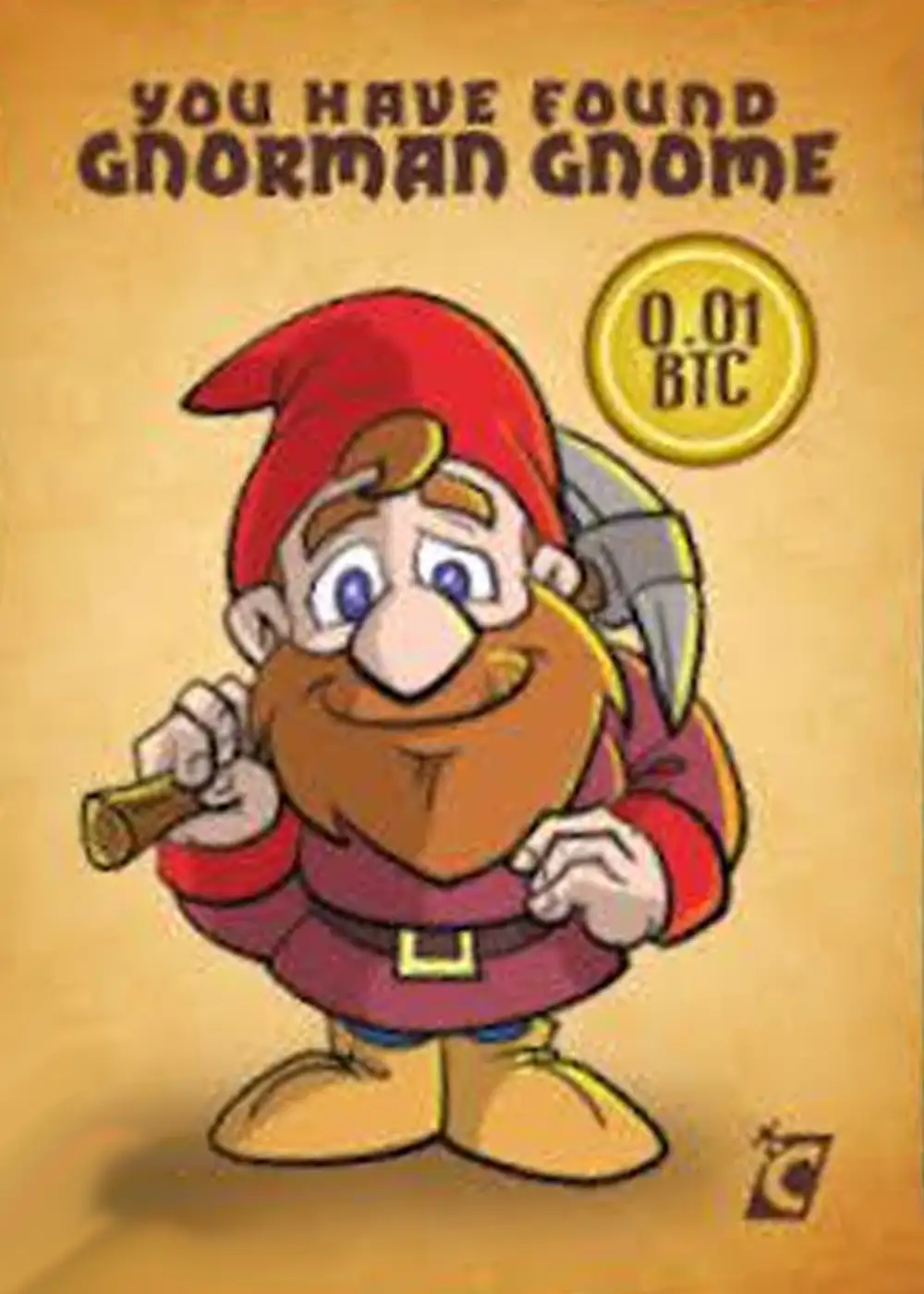 Gnorman Gnome card front