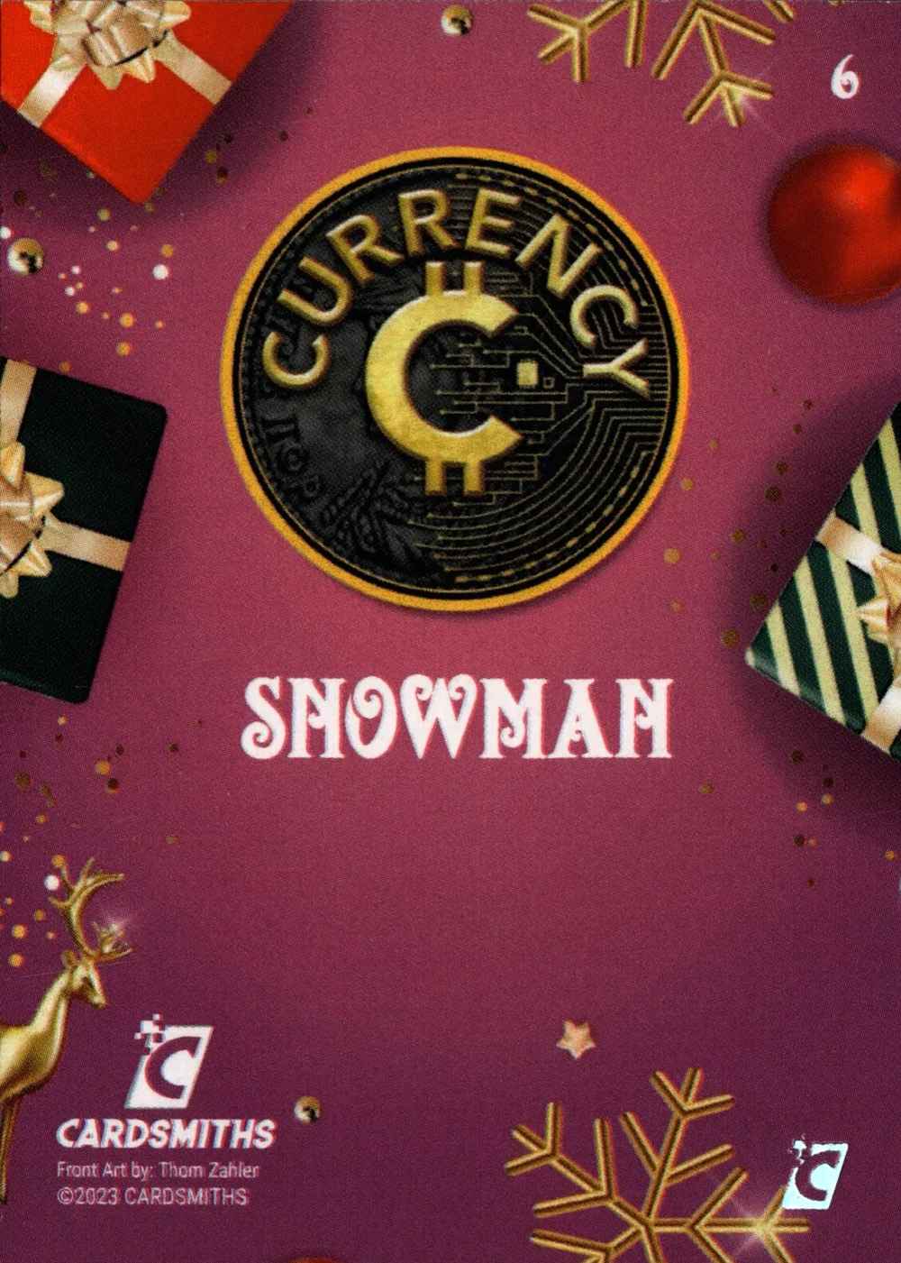 Snowman (Base) card back