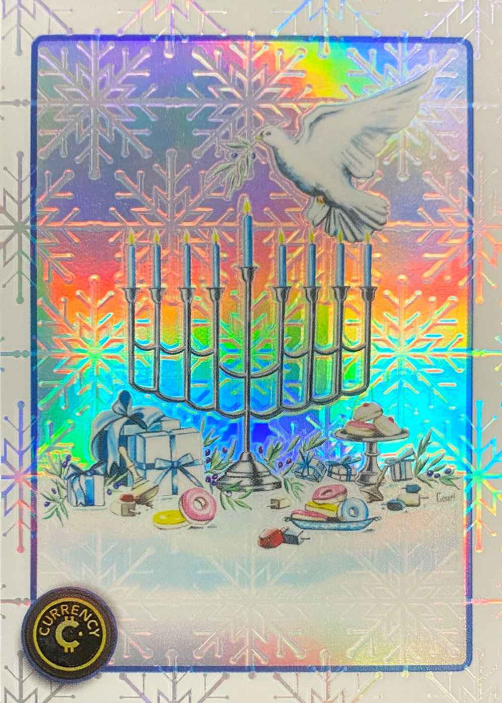 Happy Hanukkah! (Snowflake Refractor) thumbnail