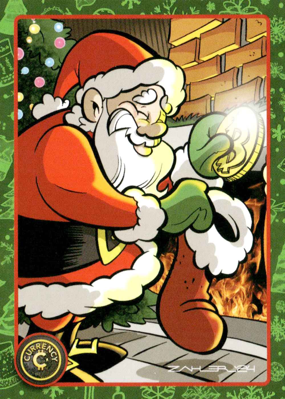 Santa Claus card front