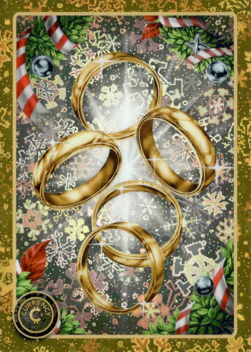 5 Golden Rings (Snowflake Holofoil) thumbnail