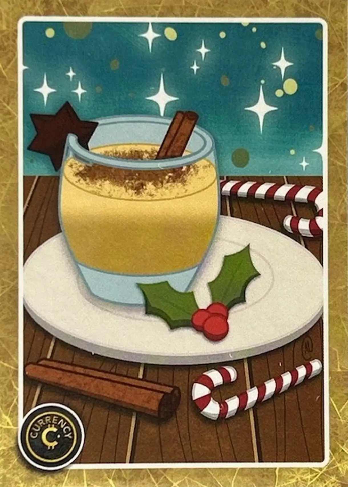 Eggnog card front