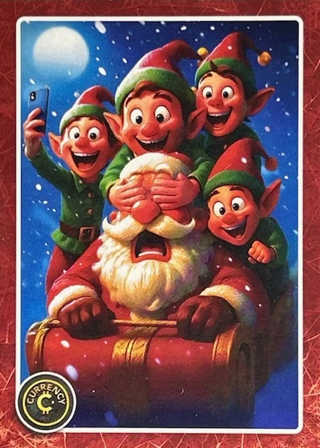 Elves card front