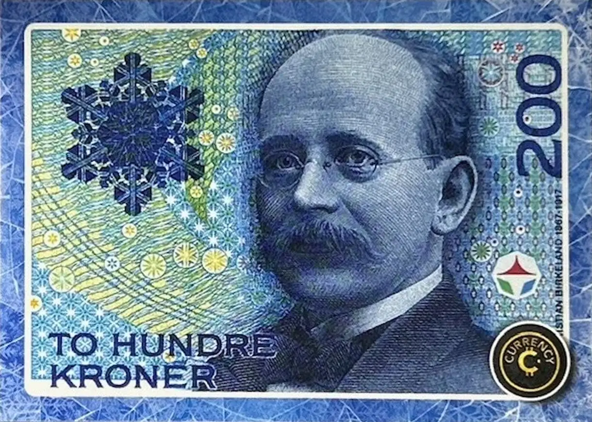 Norway to Hundre Kroner card front