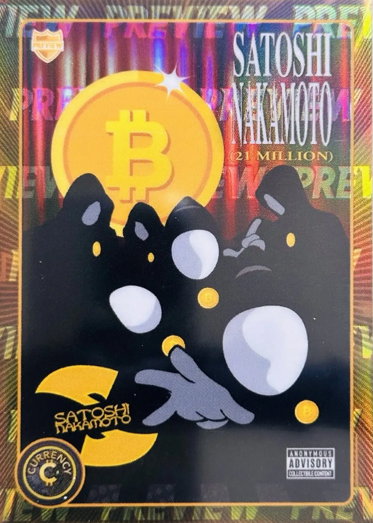 Satoshi Nakamoto card front