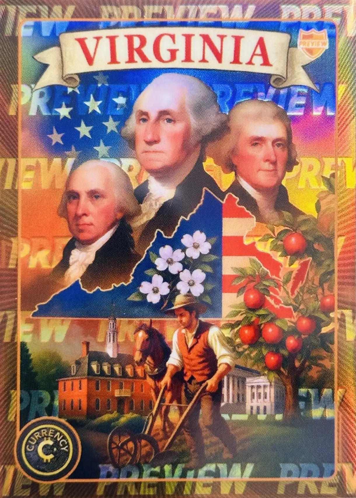 Virginia card front