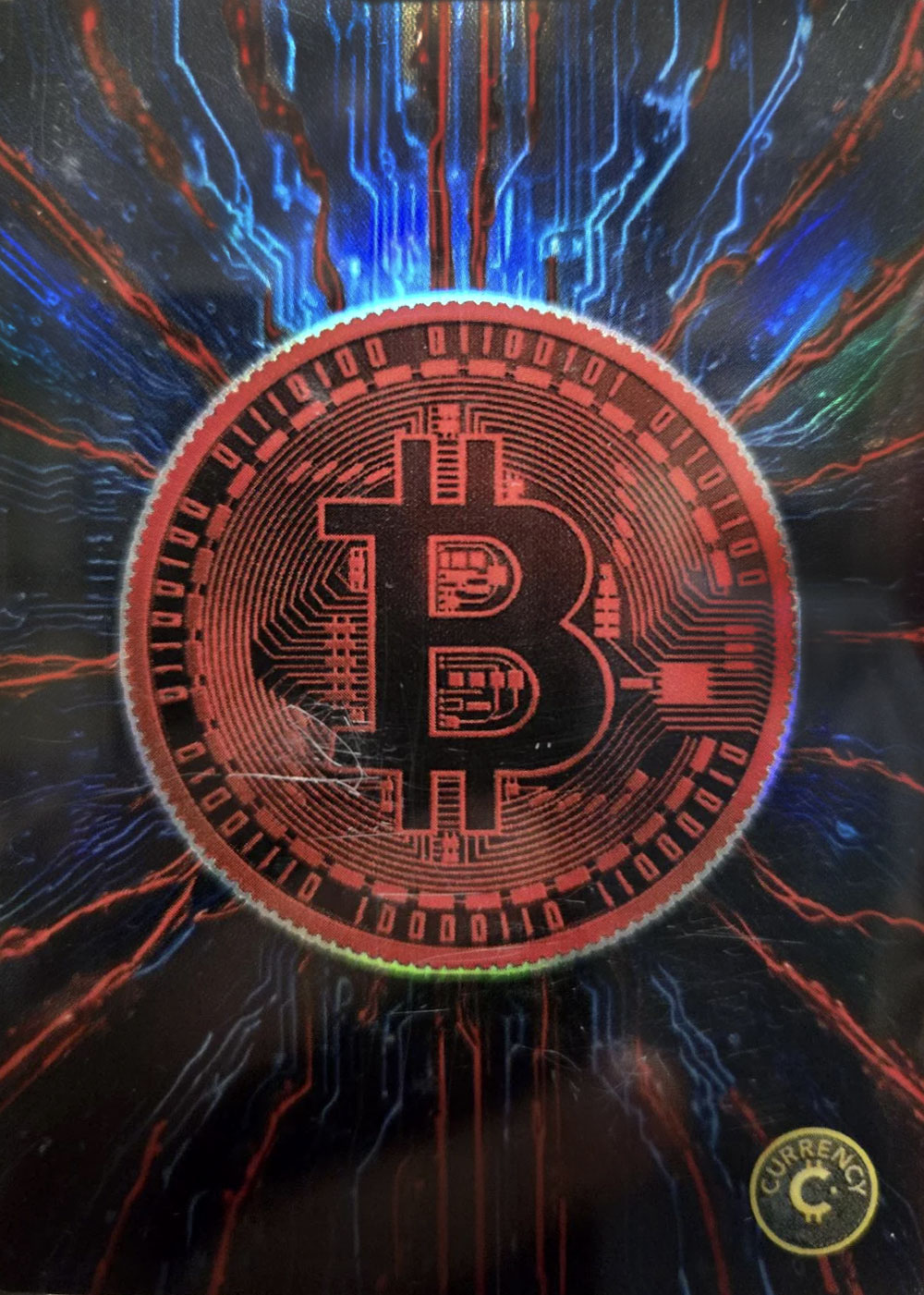 Bitcoin (BTC Convention Refractor) (Garnet) thumbnail