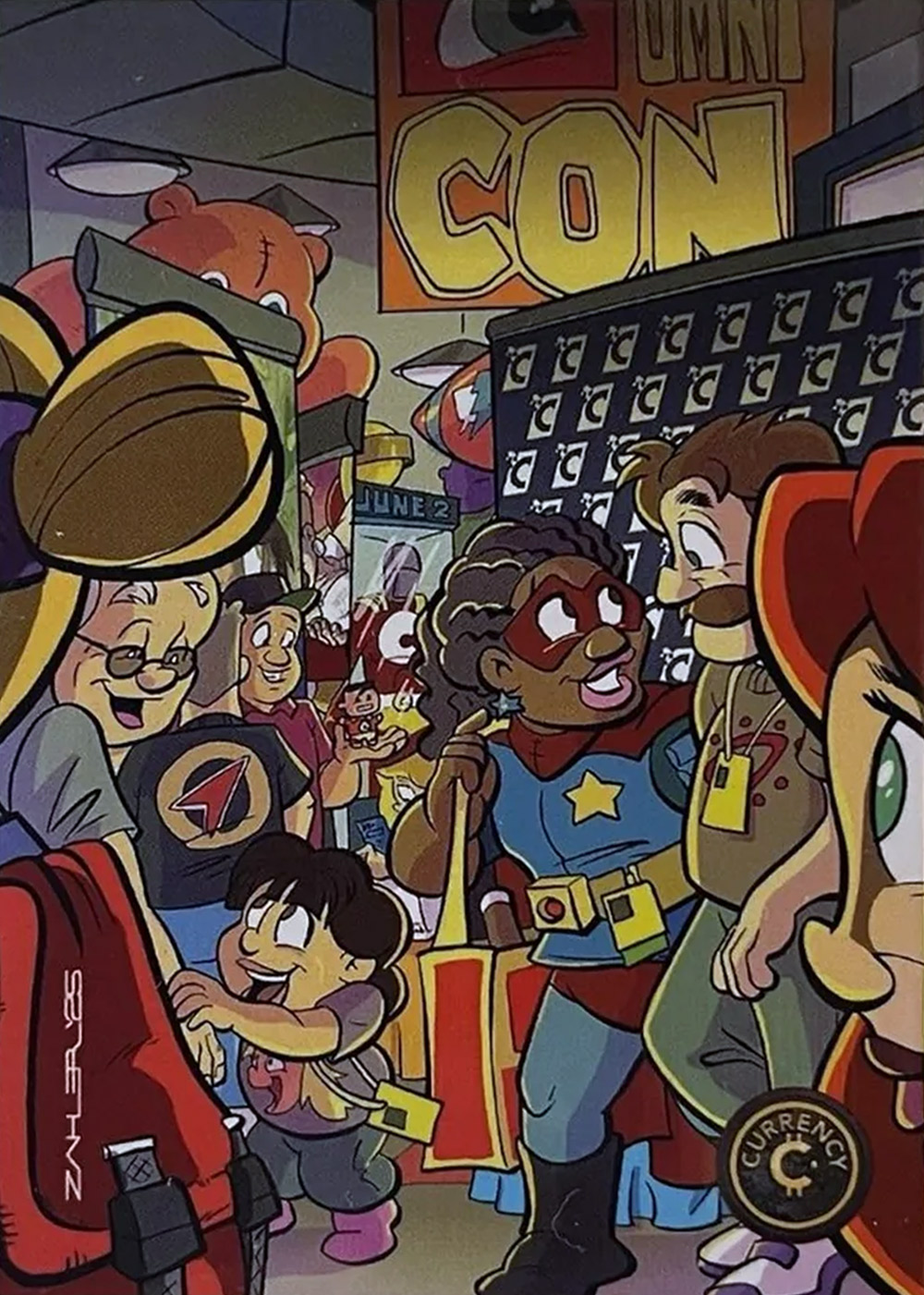 Comic-Con card front