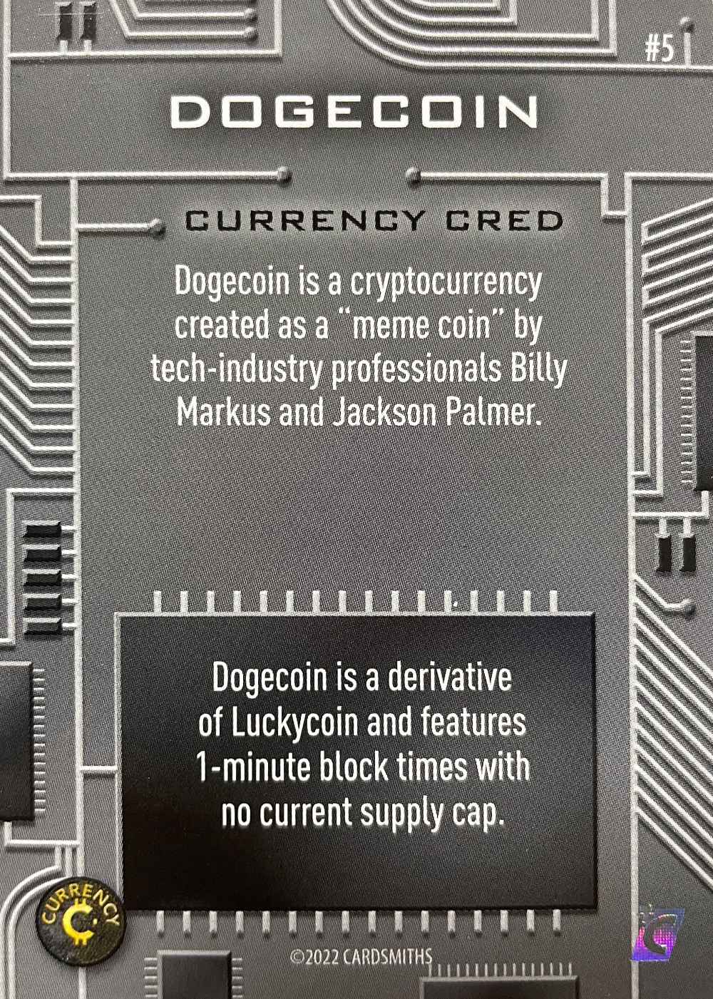 Dogecoin (Base) card back