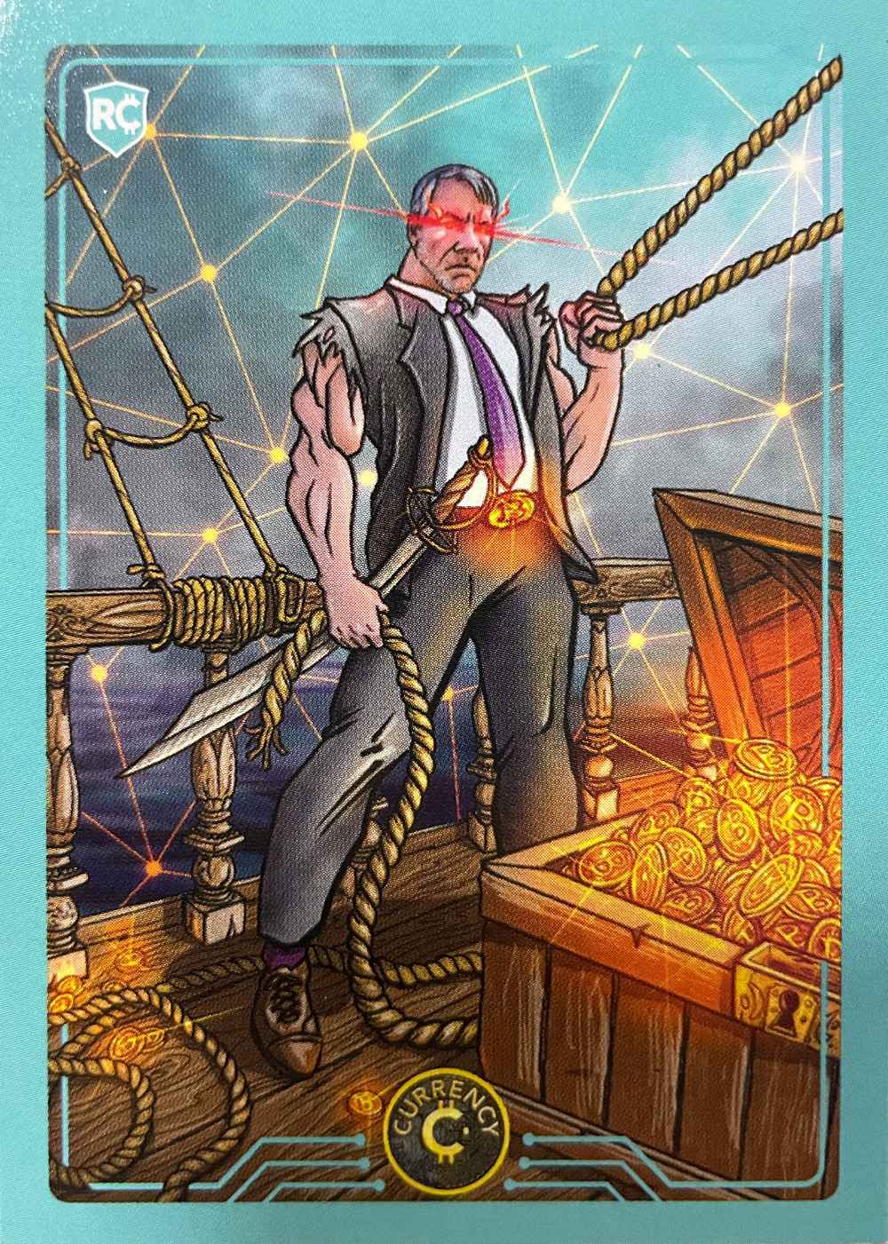 The Saylor card front