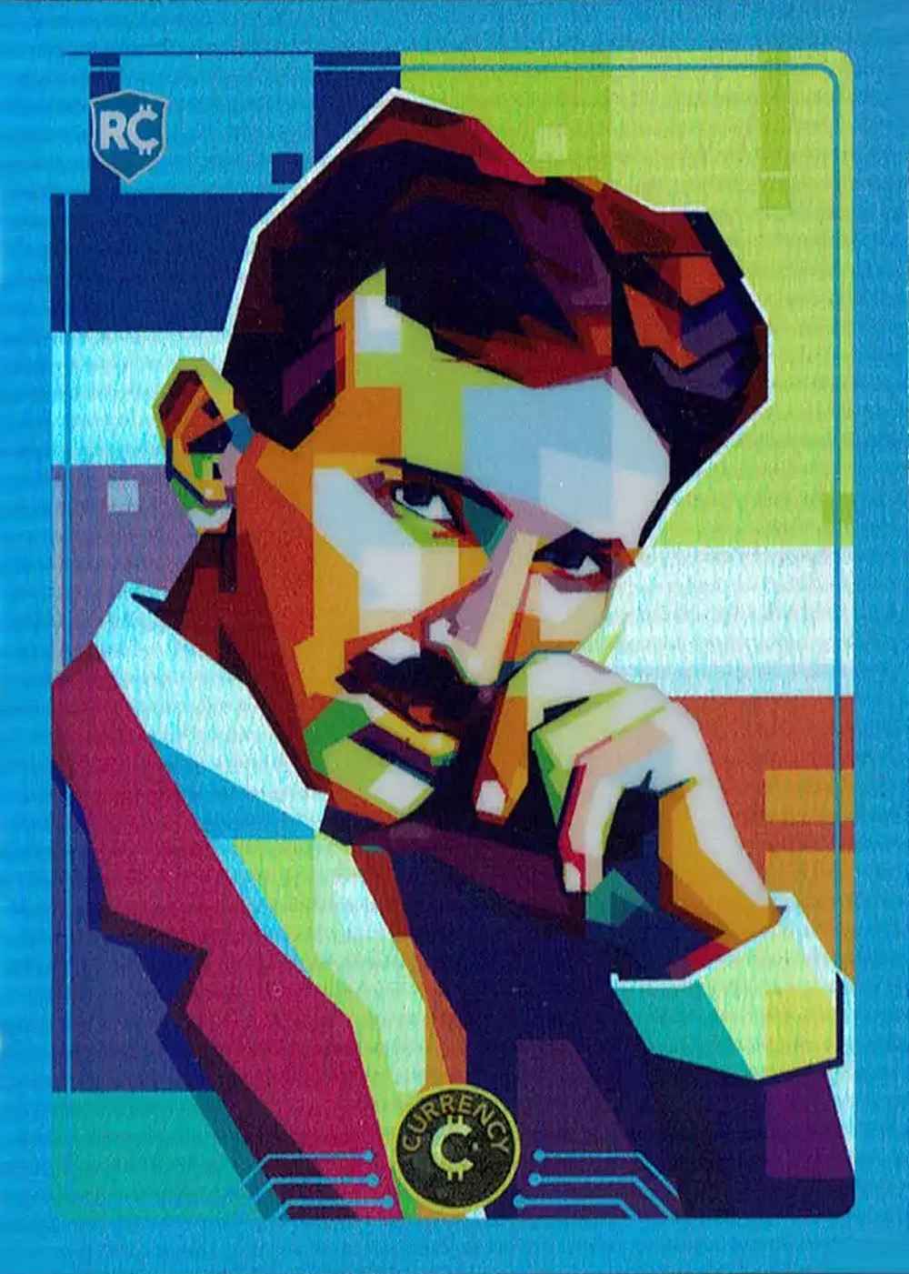 Nikola Tesla card front
