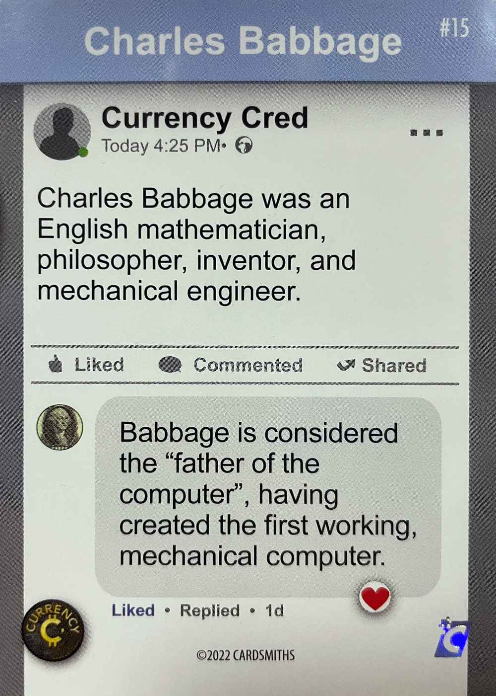 Charles Babbage (Base) card back