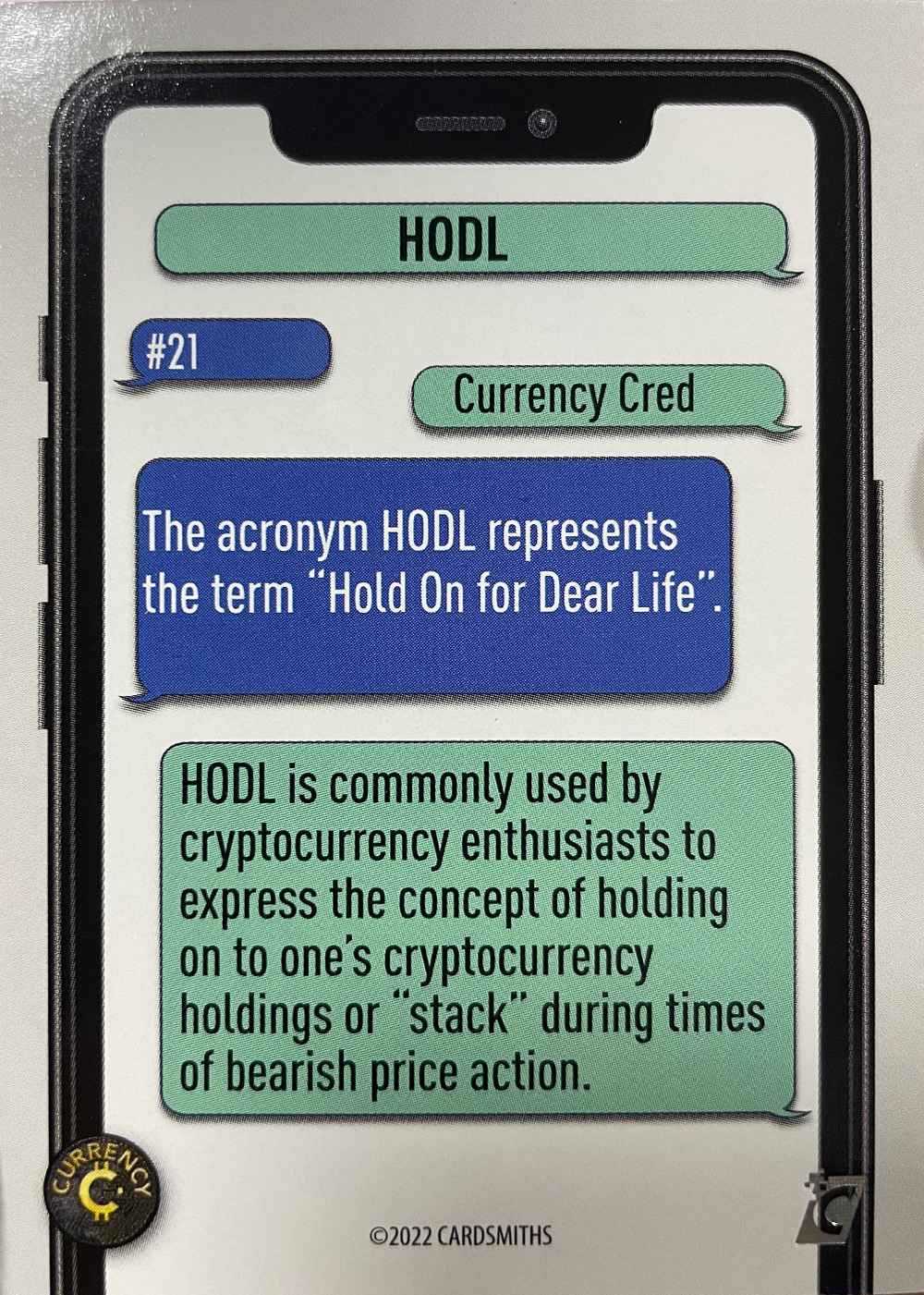 HODL (Base) card back