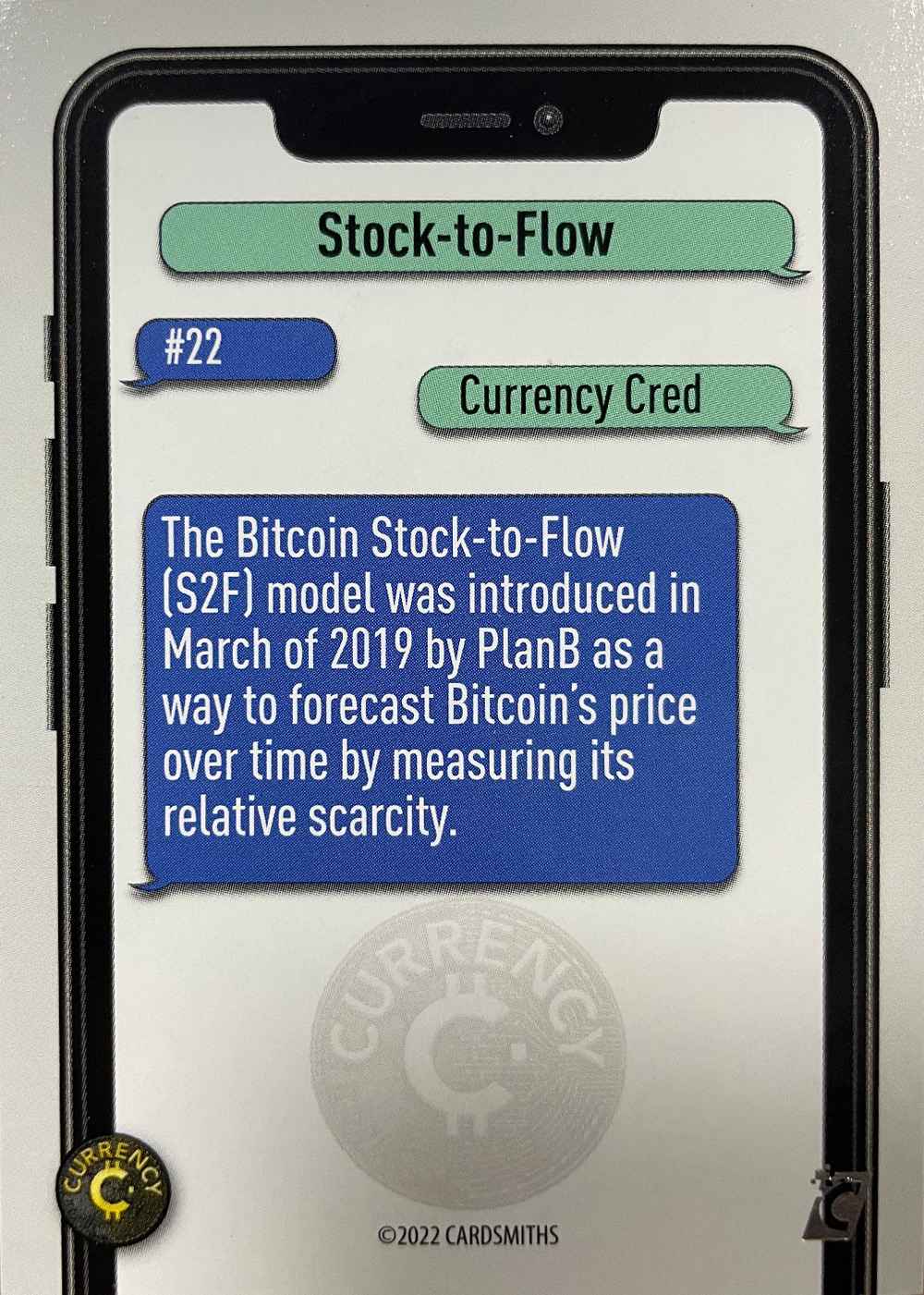 Stock to Flow (Base) card back