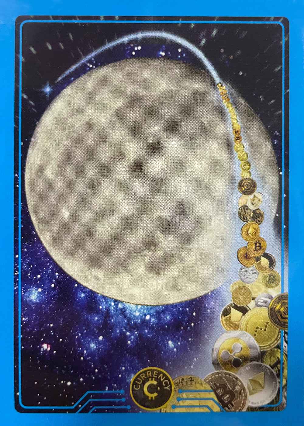 The Moon card front