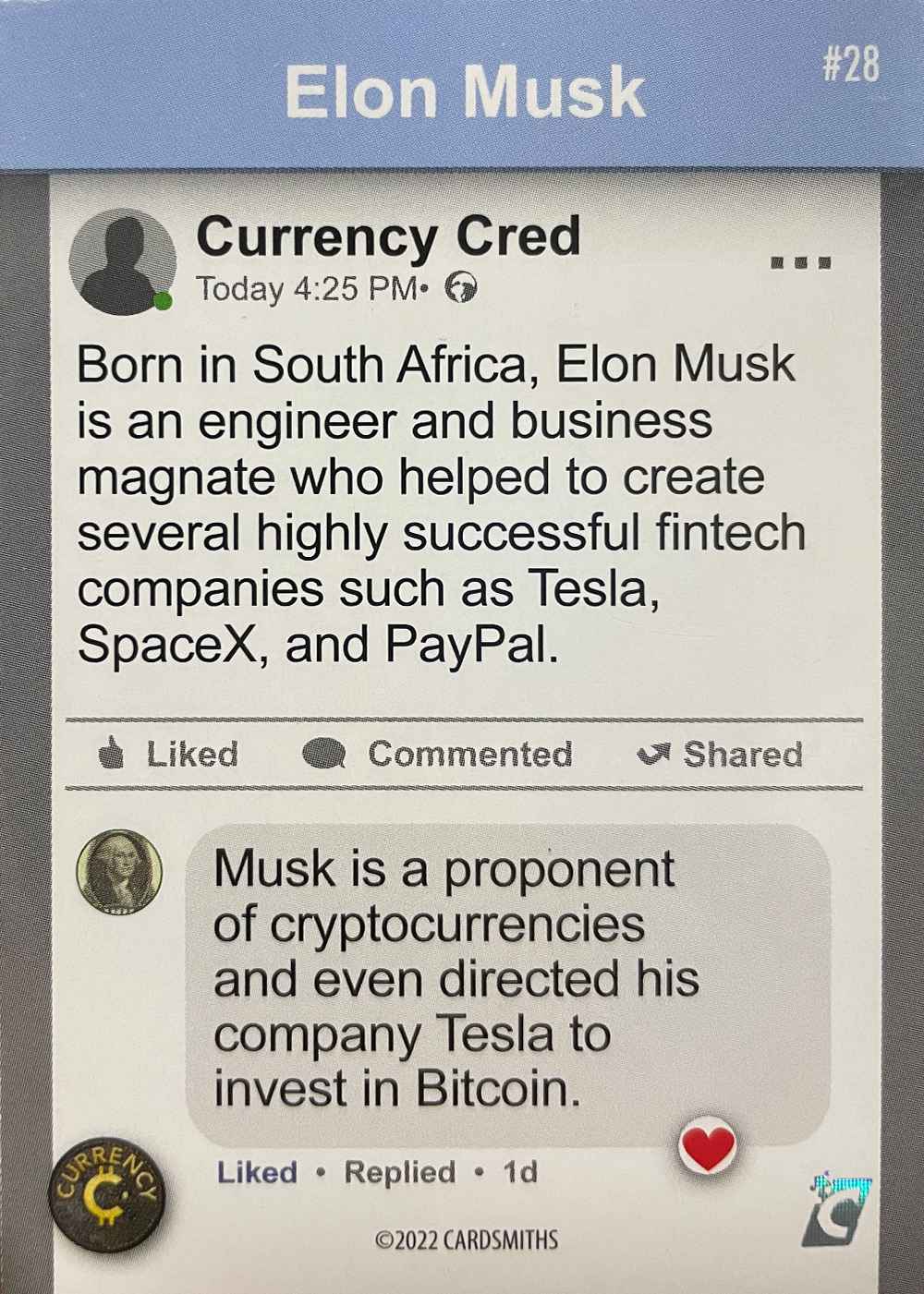 Elon Musk (Base) card back