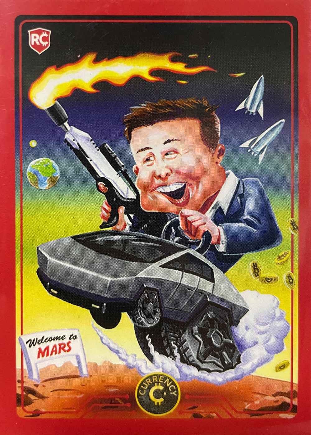 Elon Musk card front