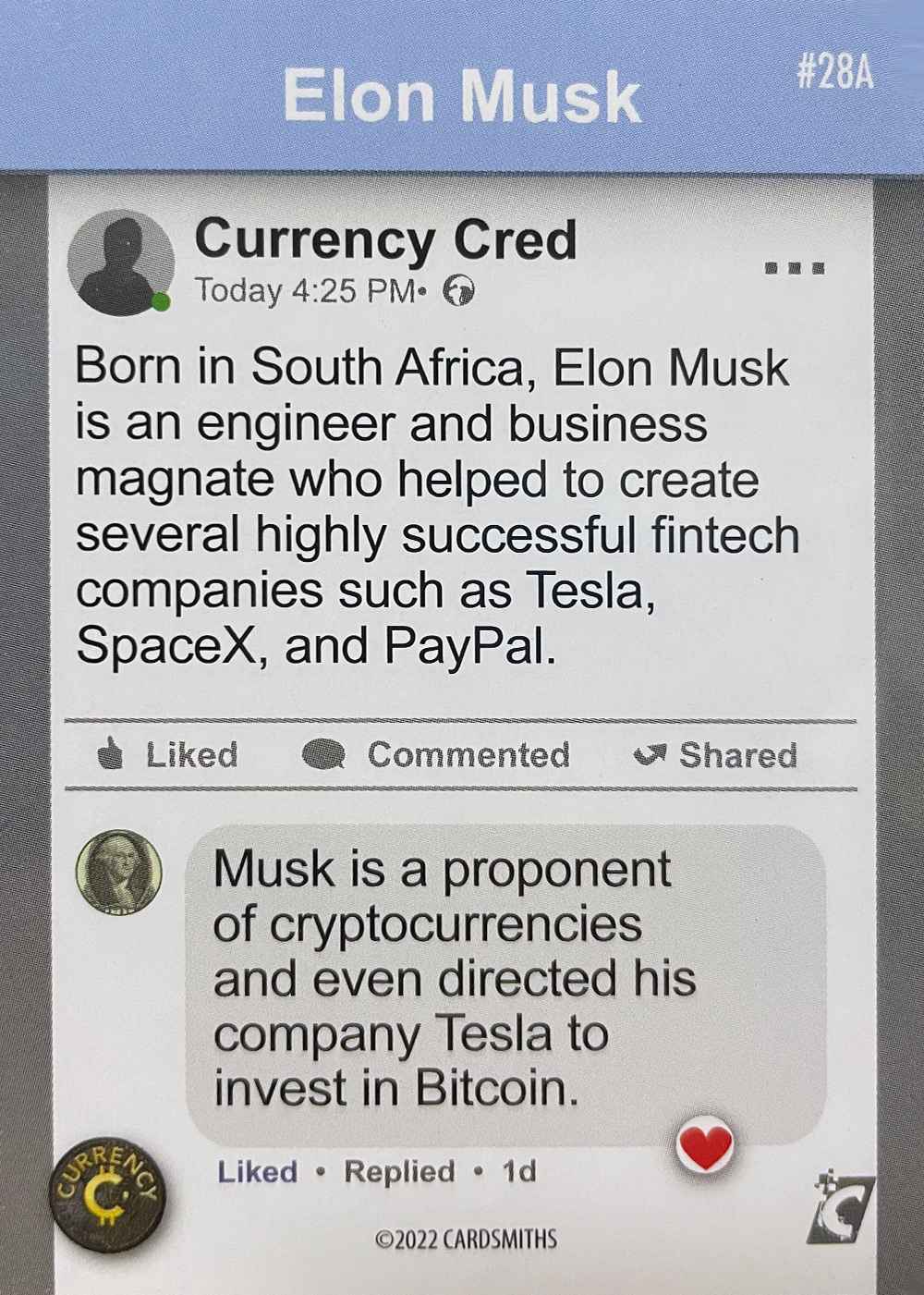 Elon Musk (Base) card back