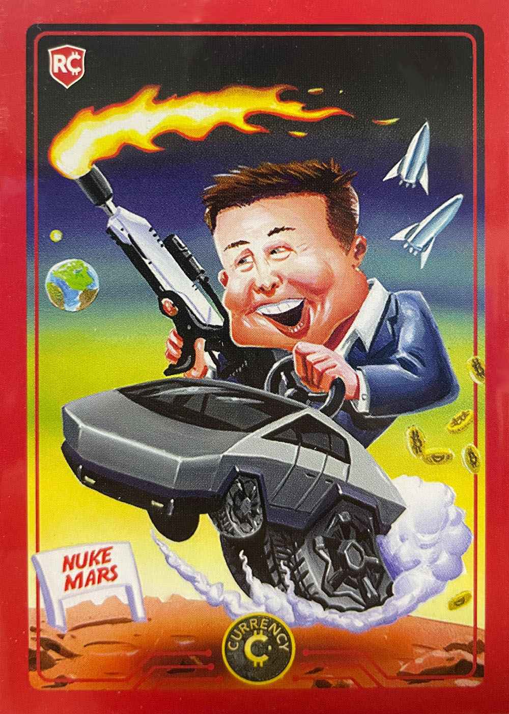 Elon Musk card front