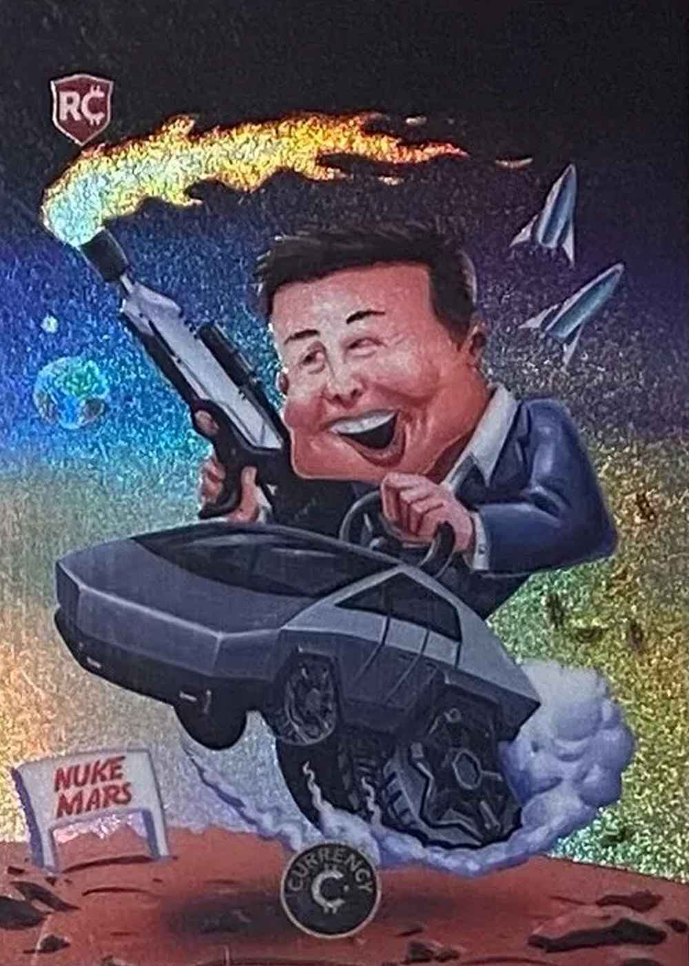 Elon Musk card front