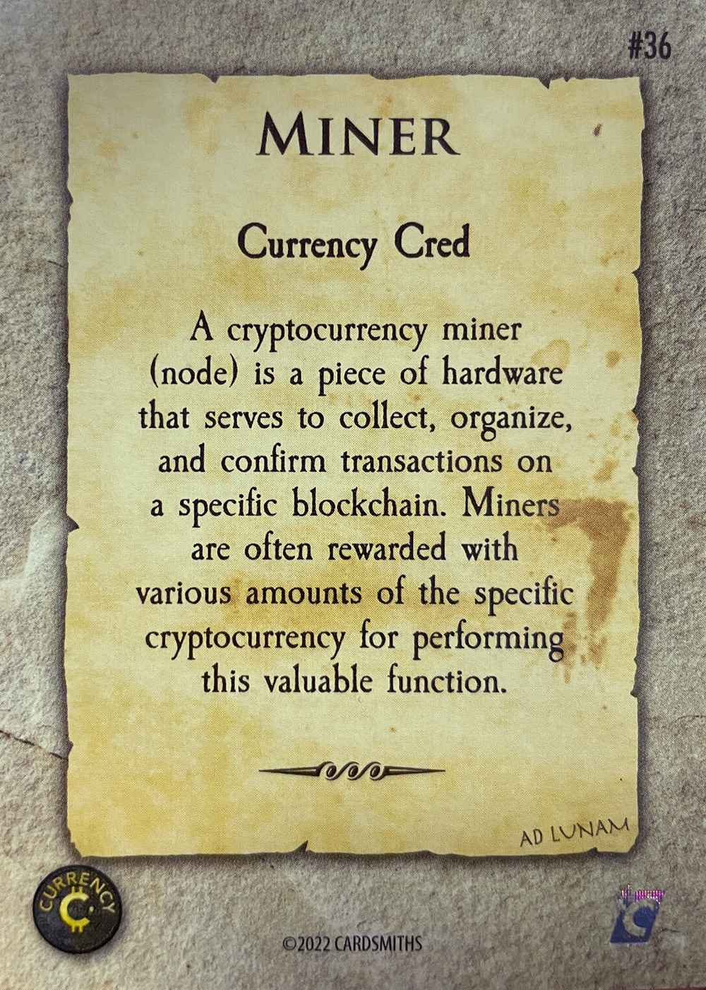 Miner (Base) card back