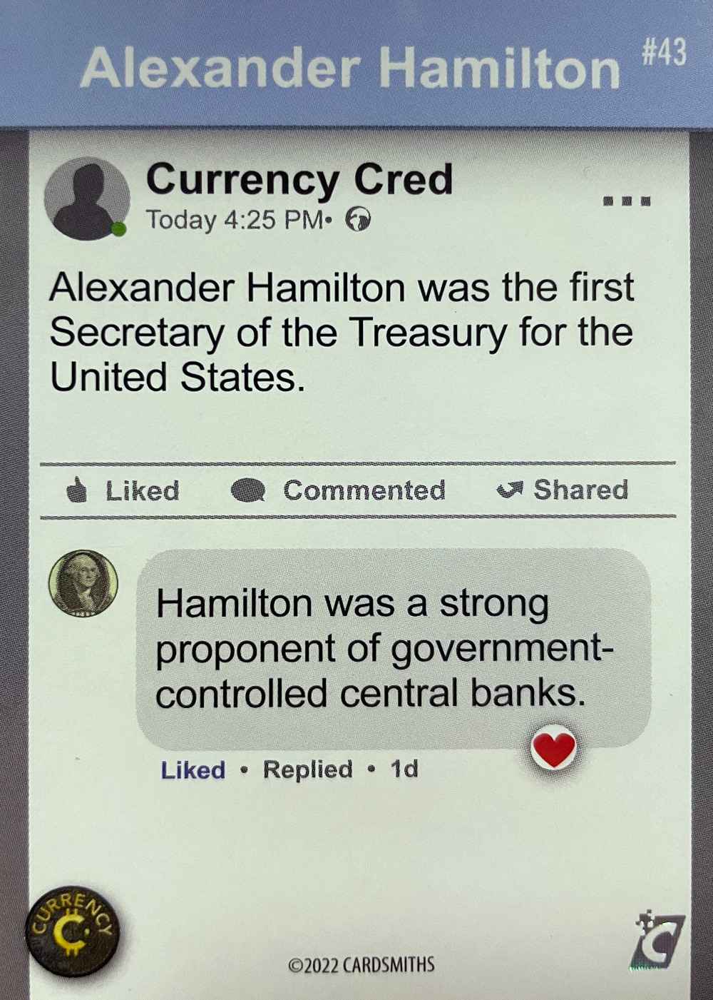 Alexander Hamilton (Base) card back
