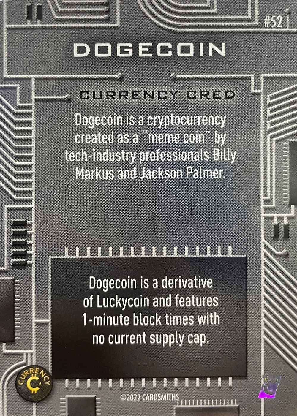 Dogecoin (Base) card back
