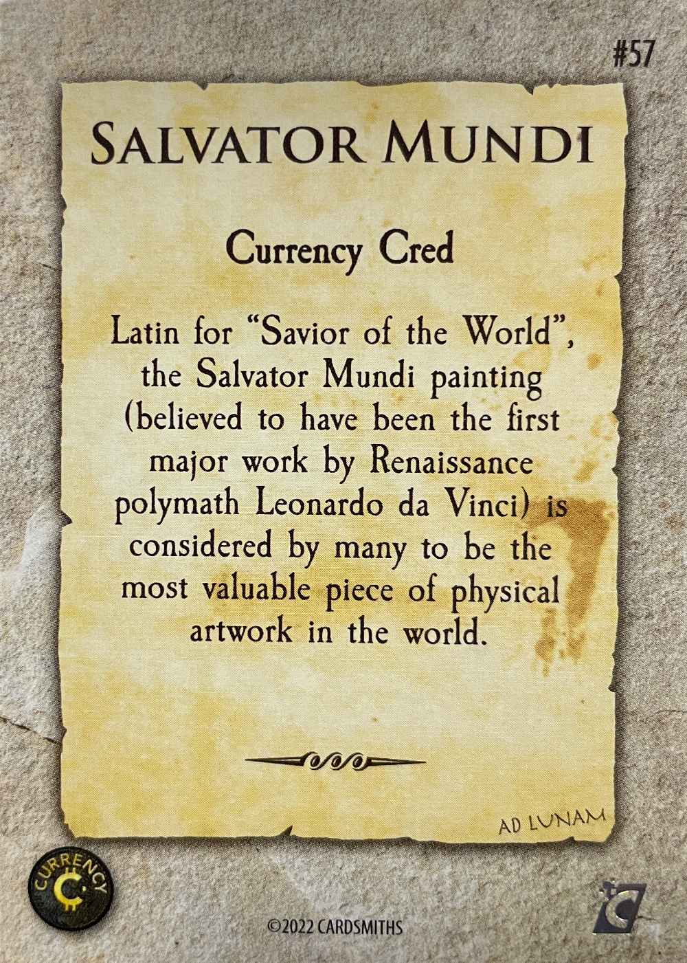 Salvator Mundi (Base) card back