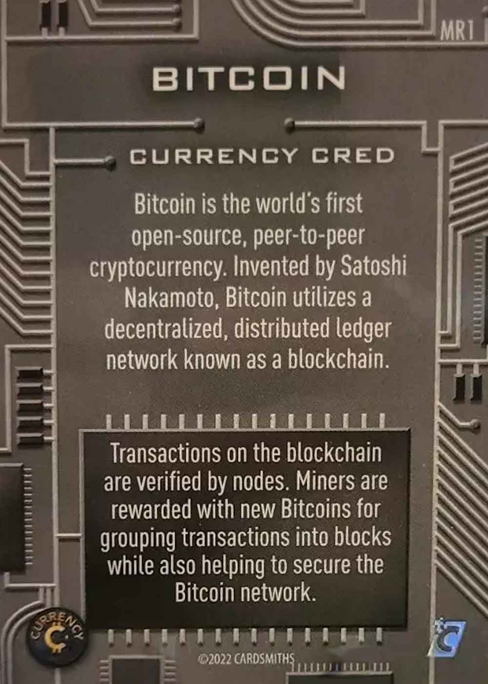 Bitcoin (Crystal Sparkle) card back