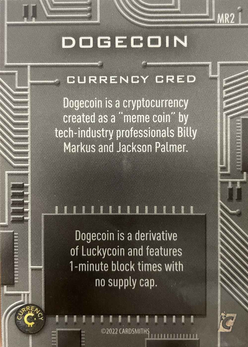 Dogecoin (Crystal Sparkle) card back