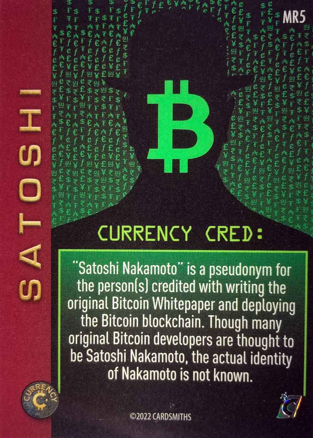 Satoshi (Crystal Sparkle) card back