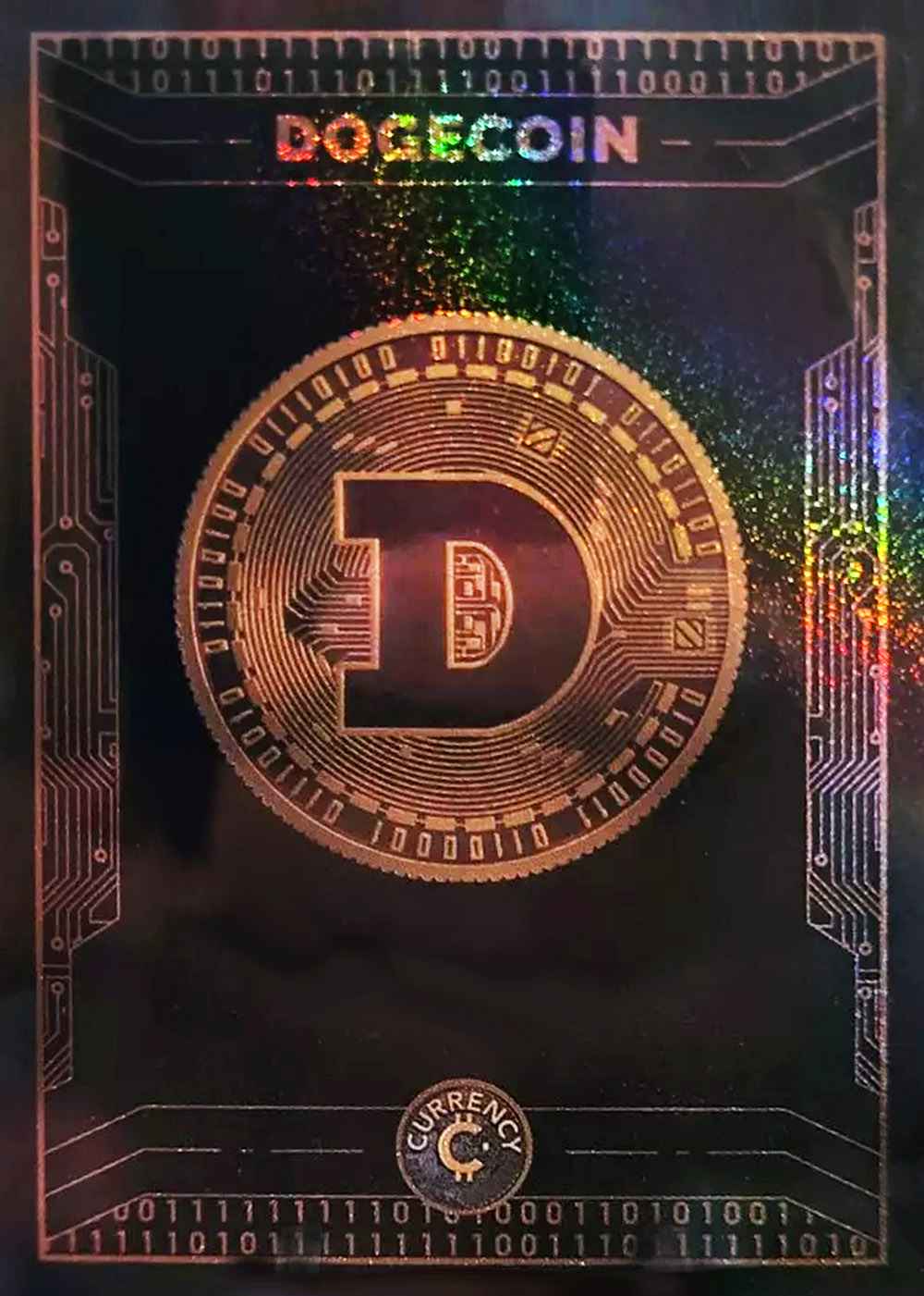 Dogecoin card front