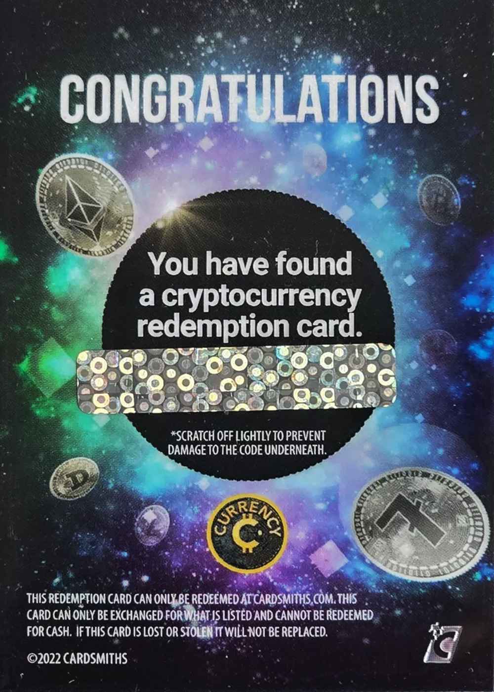 Redemption (Unredeemed) card back