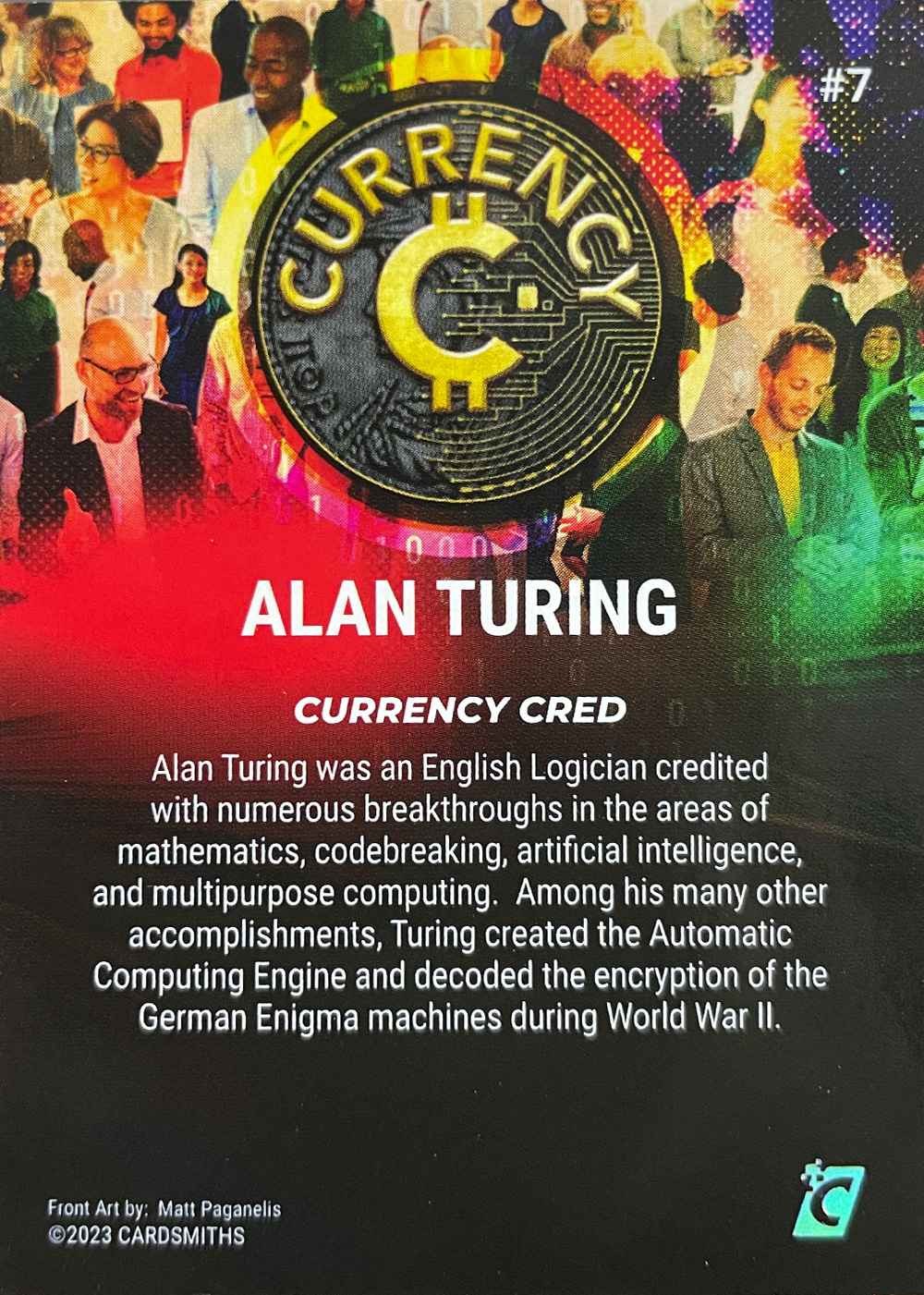 Alan Turing RC (Base) card back
